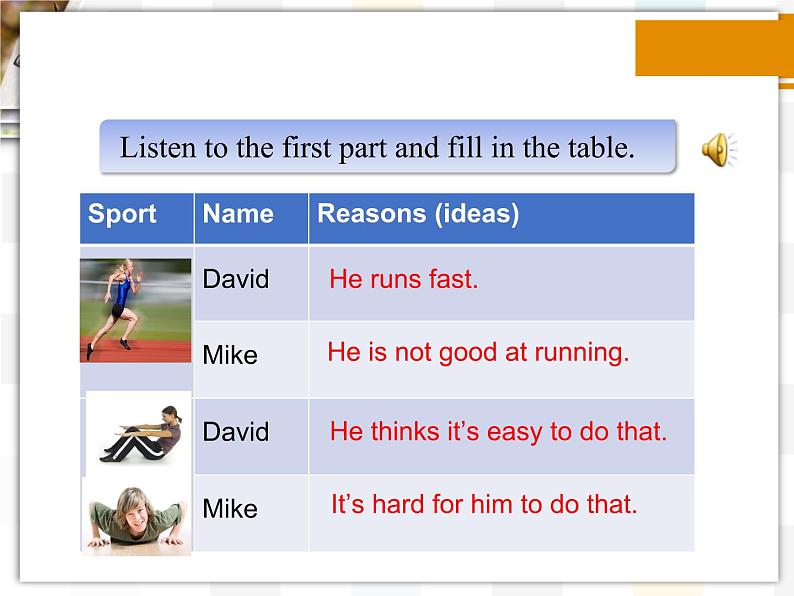 北师大版8上英语Unit 3《Lesson 7 Time to Exercise》第一课时 课件第7页