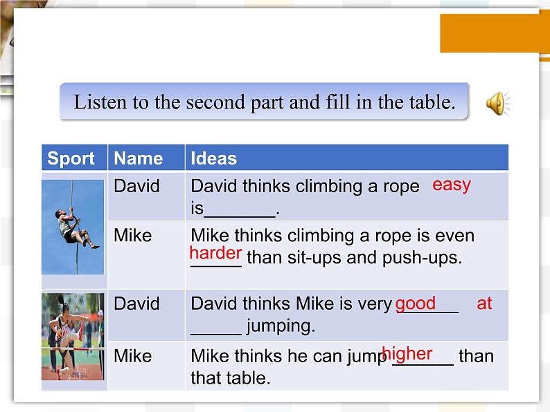 北师大版8上英语Unit 3《Lesson 7 Time to Exercise》第一课时 课件第8页