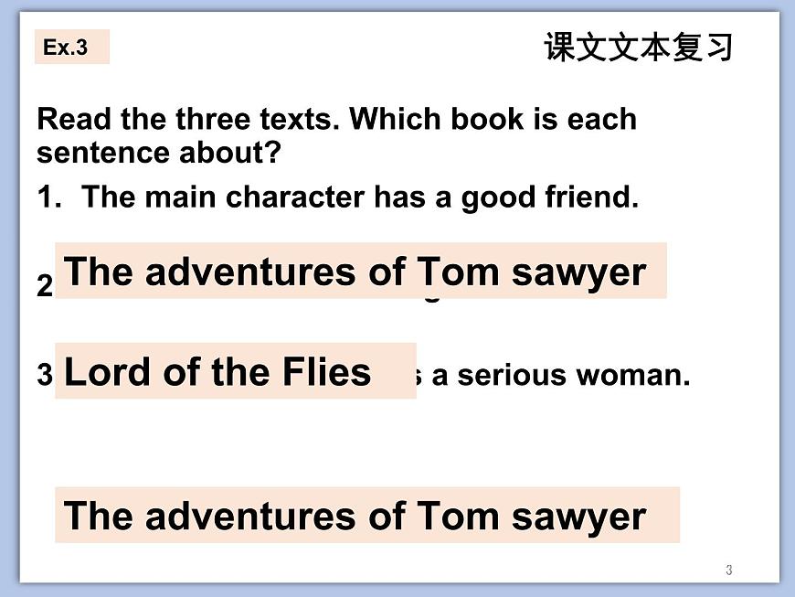 北師大9年級(jí)Unit 2《lesson 4 Classics (B)》課件第3頁(yè)