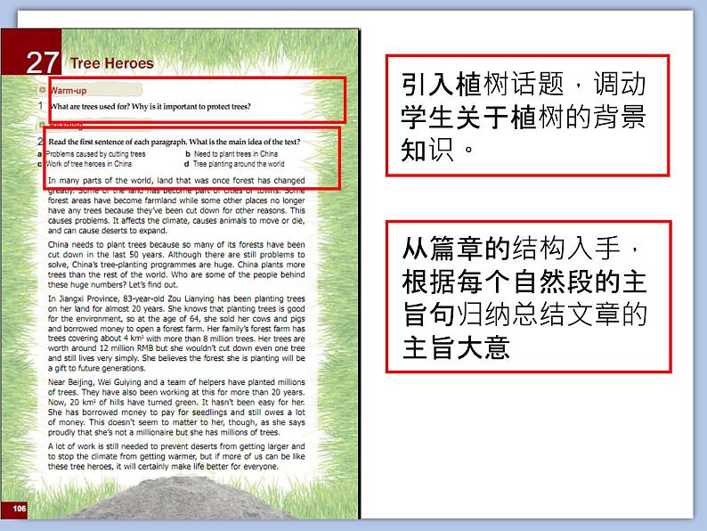 北师大9年级Unit 9《 Lesson 27 Tree heroes》课件02