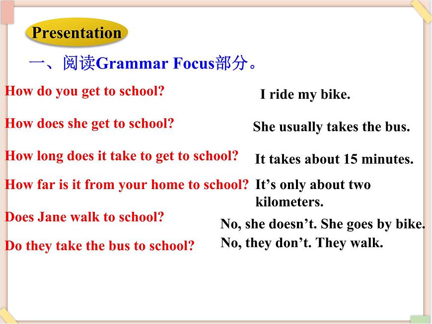 魯教版五四制8上英語Unit1_SectionA（Grammar_Focus-4c）精品課件第5頁