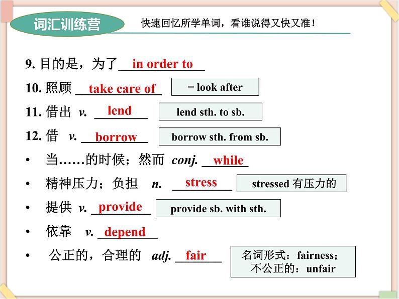 鲁教版五四制8上英语Unit1_总复习课件05