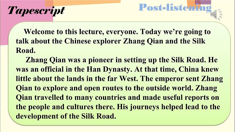 初中英语 沪教牛津版 9B Module1 Explorations and exchanges Unit1 Great explorations Period2 Listening and speaking 课件08