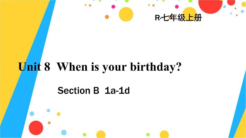 人教版英语七年级上册 Unit 8 第3课时(Section B 1a-1d) PPT课件01