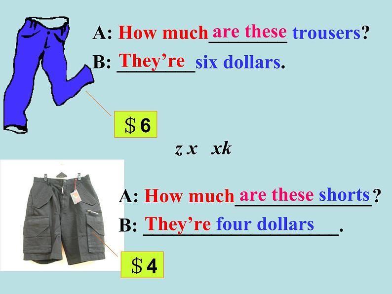 七年级英语教学课件:Unit 7 How much are these socks Section A2第8页