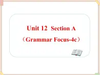 Unit12__SectionA（Grammar__Focus-4c）精品课件 鲁教版五四制英语九下