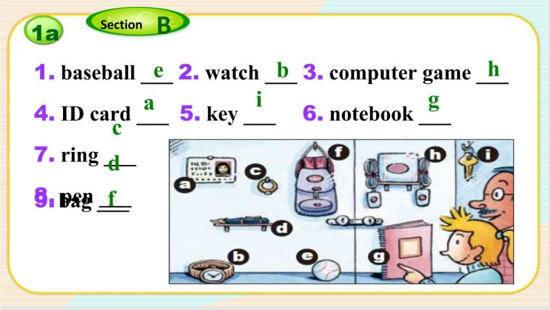 人教版（新目标）英语七年级上册 Unit 3 Section B 1a-1e 课件+音视频素材07