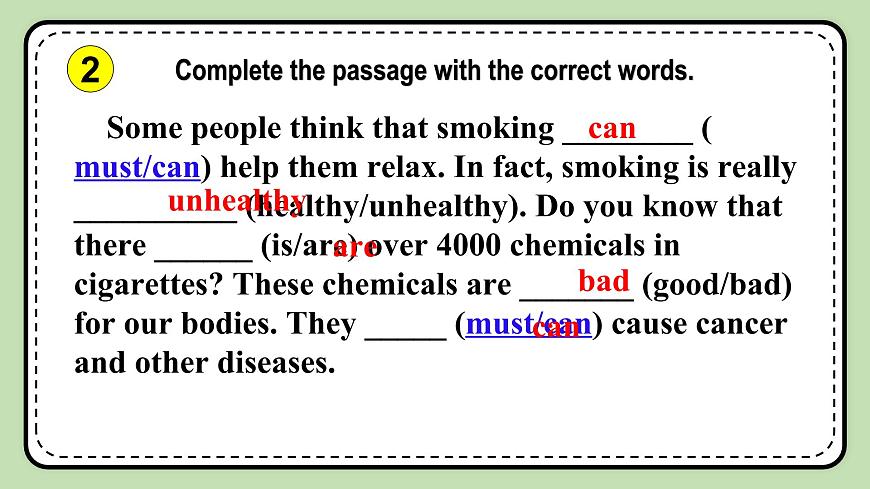 Unit 2 Keeping Healthy 《Topic2 SectionD》課件第7頁
