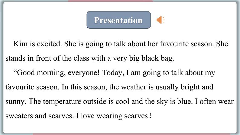 2022--2023学年冀教版七年级英语下册-Unit 6 Lesson 33 Kim's Favourite Season(课件+素材)08