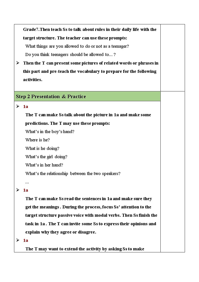 Unit 7 Section A(1a-1c)教案第2页
