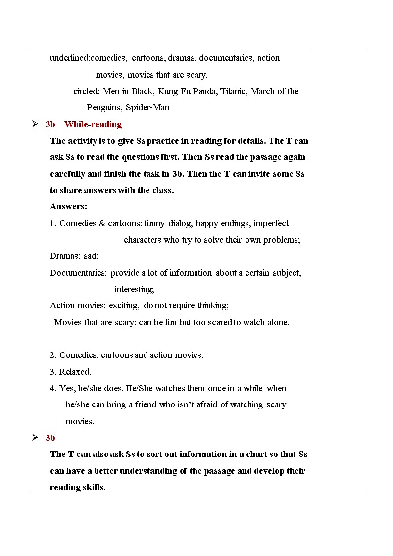 Unit 9 Section A(3a-3c)教案 第3页