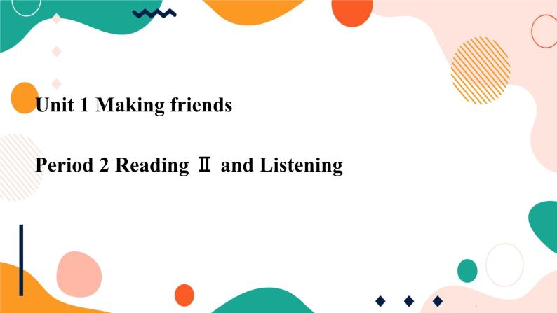 牛津深圳广州版7年级上册英语Unit 1 Making friends第2课时Reading Ⅱ and listening课件01