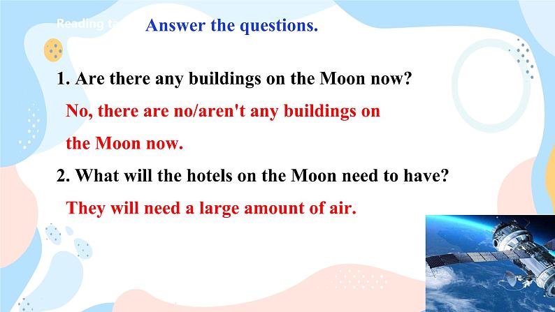 牛津深圳广州版7年级上册英语Unit 5 Visiting the Moon 第4课时课件第6页