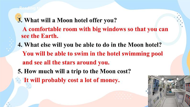 牛津深圳广州版7年级上册英语Unit 5 Visiting the Moon 第4课时课件第7页