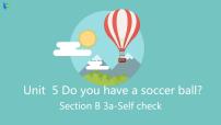 初中英语人教新目标 (Go for it) 版七年级上册Unit 5 Do you have a soccer ball?Section B一等奖课件ppt
