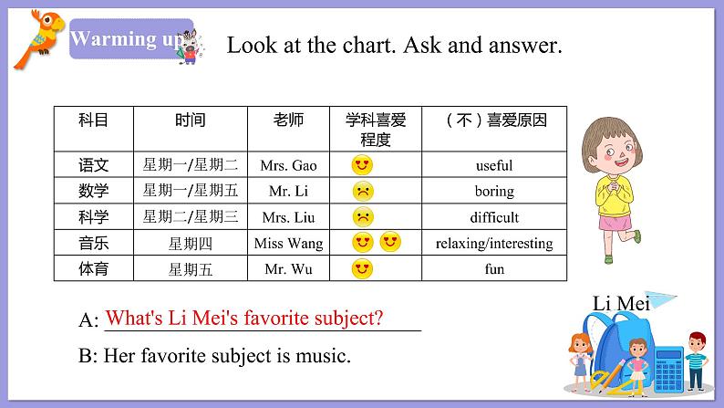 人教版英语七年级上册:Unit 9 My favourite subject is science SectionA(Grammar-3e)课件06