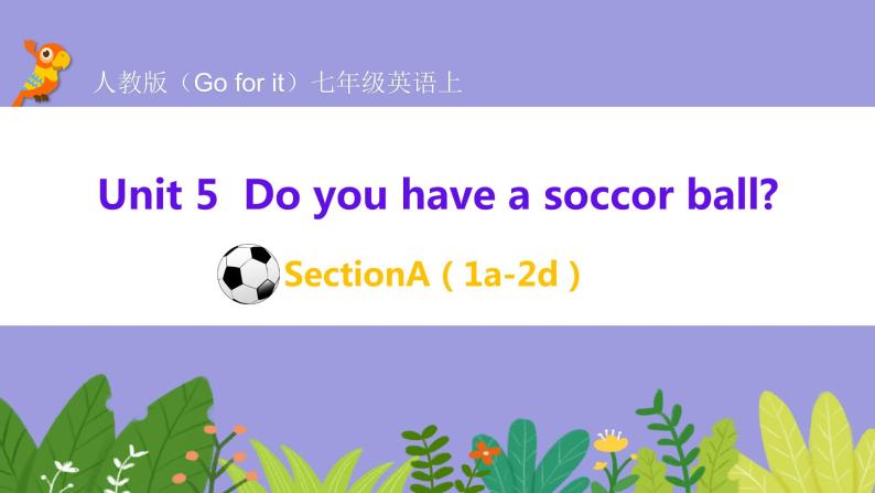 人教版英语七年级上册：Unit5 Do you have a soccor ball SectionA(1a-2d)课件01