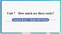 人教版七年级英语上册--Unit 7 How much are these socks 第3课时 Section B (2a－3b)& Self Check（课件）