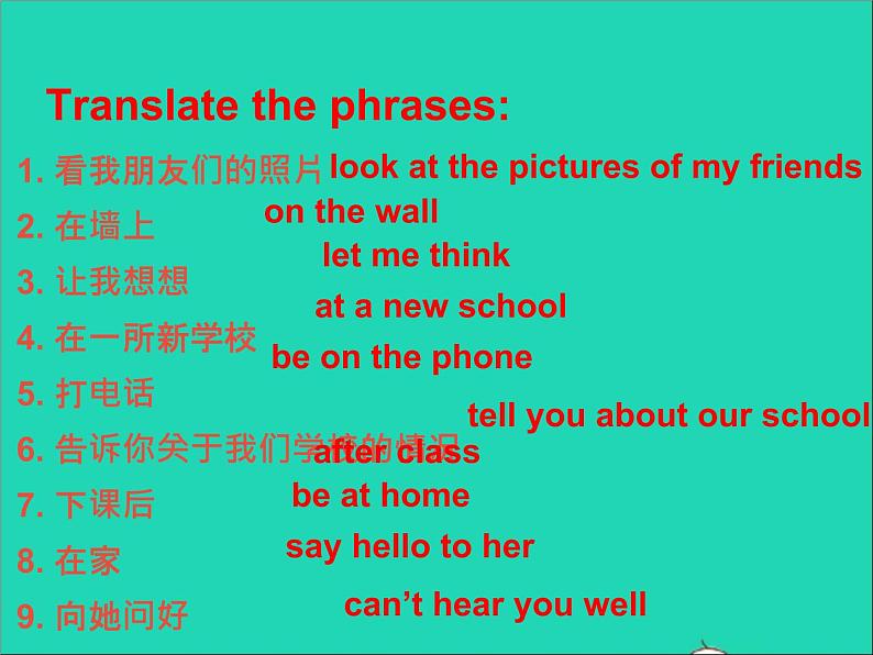 2022七年级英语上册Unit3Welcometoourschoolintegratedskills课件新版牛津版第2页
