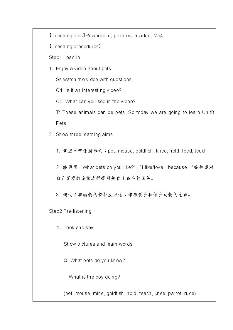 牛津译林版英语七年级下册Unit8 Pets 第一课时Welcome to the unit课件02