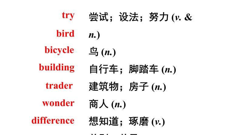 人教版八年级上册 Revision of Unit 1 课件07