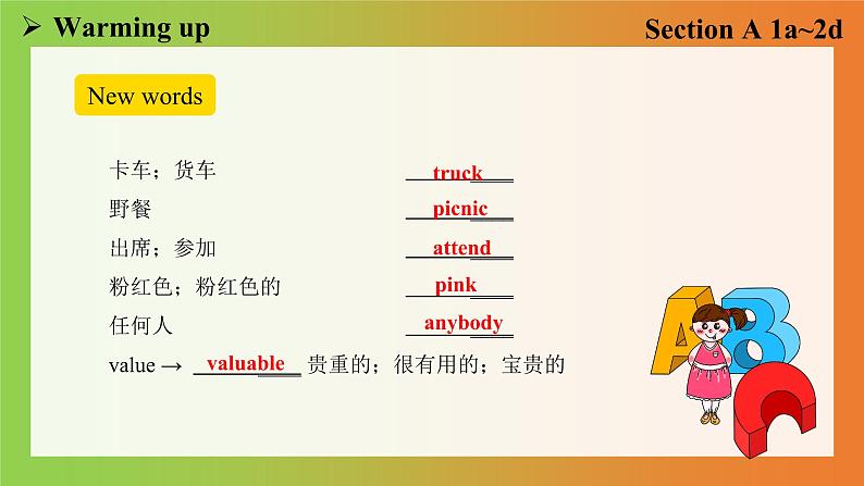 Unit 8 Section A 1a~2d第4页