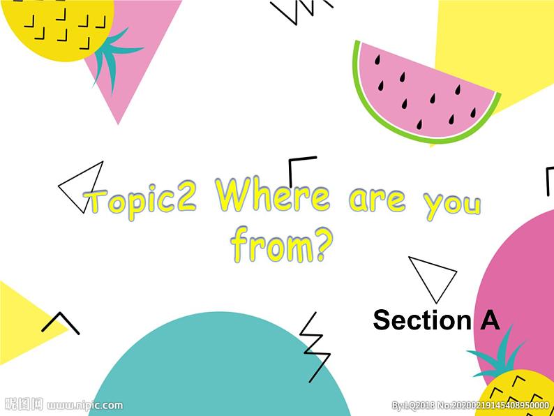 仁爱版七年级上册 Unit 1 Topic 2 Section A PPT课件01