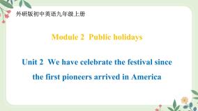 初中外研版 (新标准)Unit 2 We have celebrated the festival since the first pioneers arrived in America课文ppt课件
