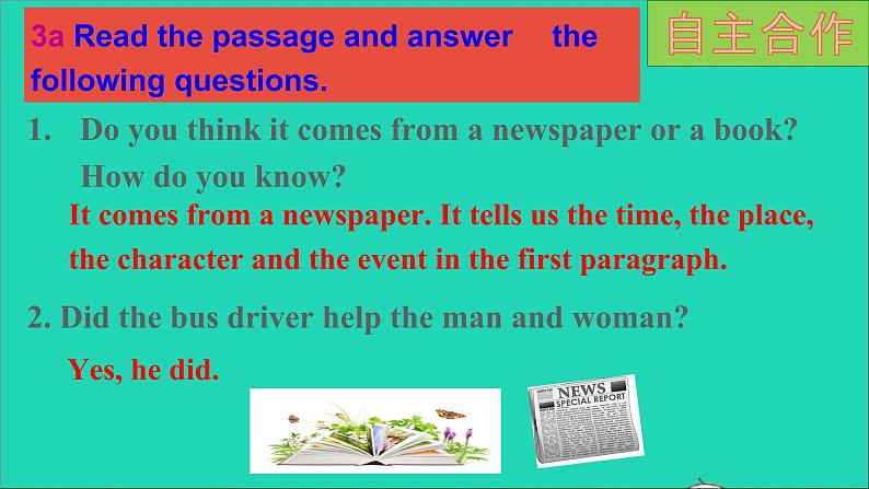 英语人教版八年级下册同步教学课件unit 1 what's the matter sectiona(3a-3c)05