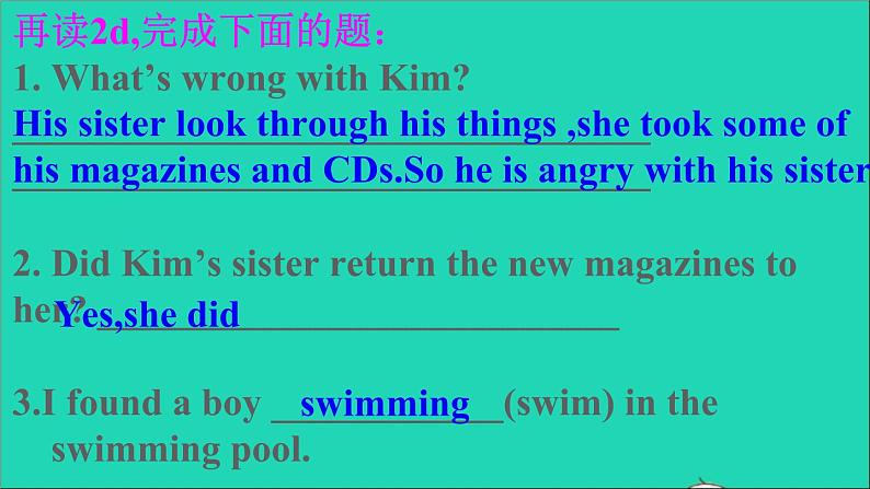 英语人教版八年级下册同步教学课件unit 4 why don’t you talk to your parents sectiona(2dg-4c)第5页