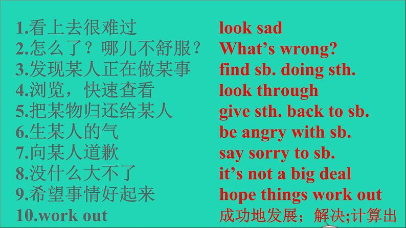 英语人教版八年级下册同步教学课件unit 4 why don’t you talk to your parents sectiona(2dg-4c)第6页
