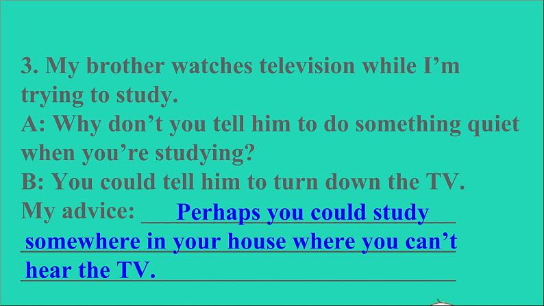 英语人教版八年级下册同步教学课件unit 4 why don’t you talk to your parents sectionb(3a-selfcheck)07