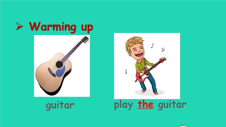 英语人教版七年级下册同步教学课件unit 1 can you play the guitar section b(1a-1f)第3页