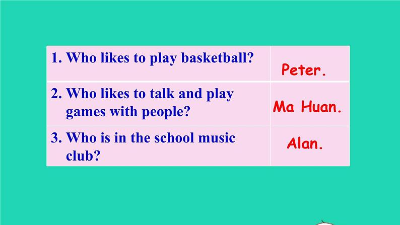英语人教版七年级下册同步教学课件unit 1 can you play the guitar section b(2a-2c)06