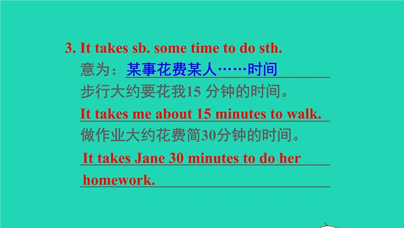英语人教版七年级下册同步教学课件unit 3 how do you get to school sectiona(grammarfocus-3c)第8页