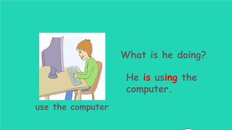 英语人教版七年级下册同步教学课件unit 6 i 'm watching tv section a(1a-1c)第7页