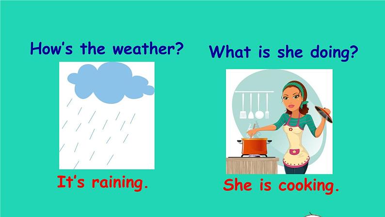 英语人教版七年级下册同步教学课件unit 7 it 's raining section a(2a-2d)第5页