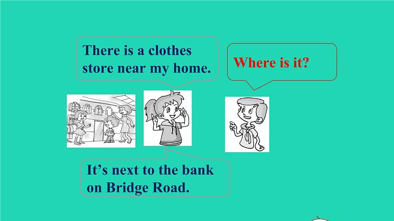 英语人教版七年级下册同步教学课件unit 8 is there a post office near here section b(2a-2c)第4页
