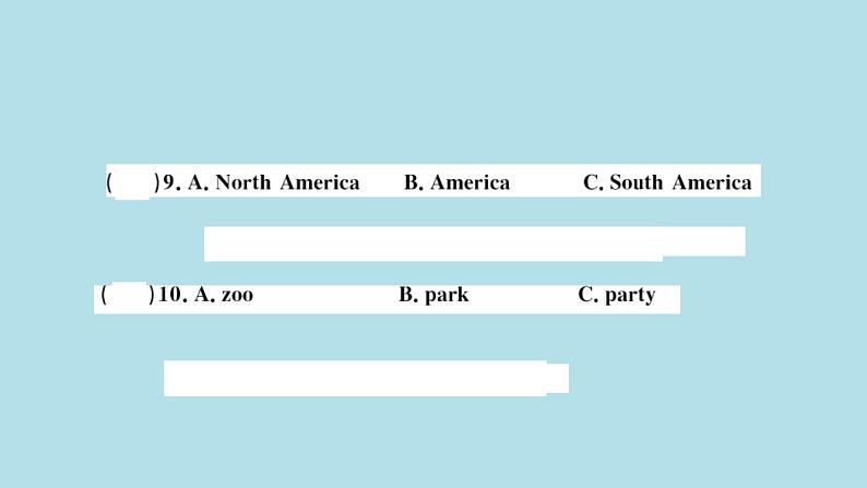英语外研版七年级上册同步教学课件module 6 a trip to the zoo 检测卷第5页