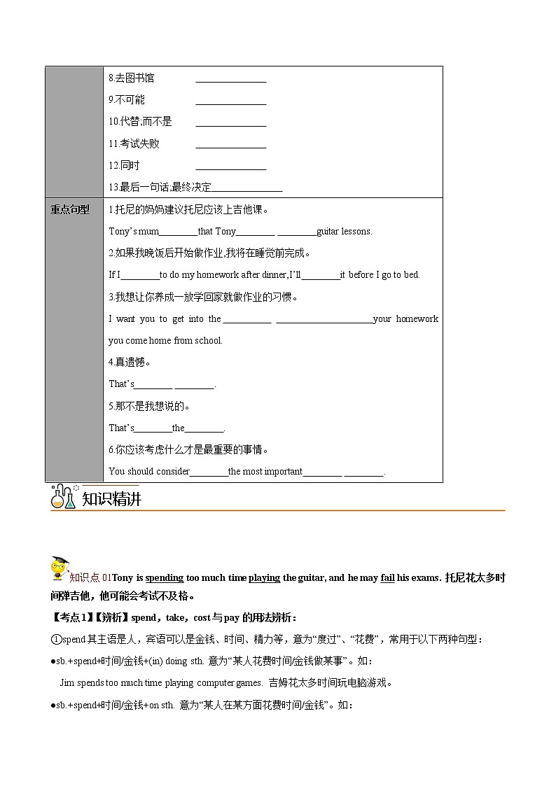Module 6 课时21Unit 1If I start after dinner, I 'll finish it before I go to bed. (学生版)-【帮课堂】2021-2022学年九年级英语同步精品讲义(外研版)第2页