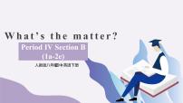 2021学年Unit 1 What’s the matter?Section B说课ppt课件