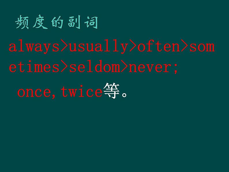中学中考英语语法专题复习 副词第7页