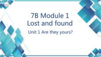 初中英语外研版 (新标准)七年级下册Unit 2 Are  they yours?图片ppt课件