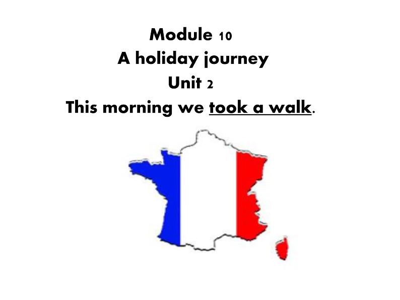 七下Module 10 Unit2 This morning we took a walk. 说课课件第1页