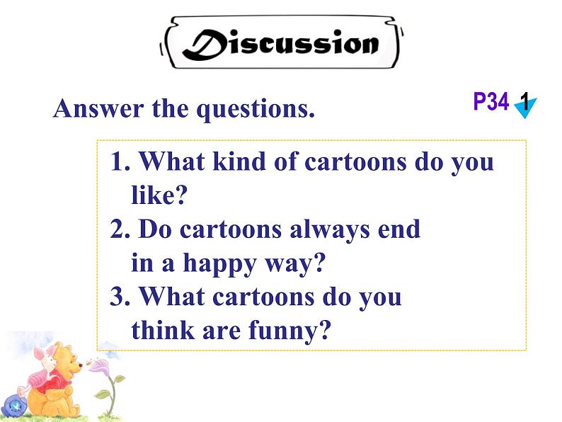 八年级下 Module 5 Cartoons Unit 1 It 's time to watch a cartoon.课件第7页