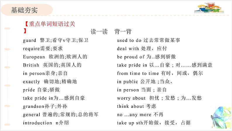 人教版英语九年级Unit 4重点知识复习课件第3页