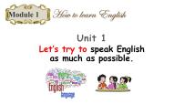 外研版 (新标准)八年级上册Unit 1 Let's try to speak English as much as possible.课堂教学ppt课件