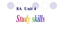 Unit4 Do it yourself Study skills课件 译林版英语八年级上册