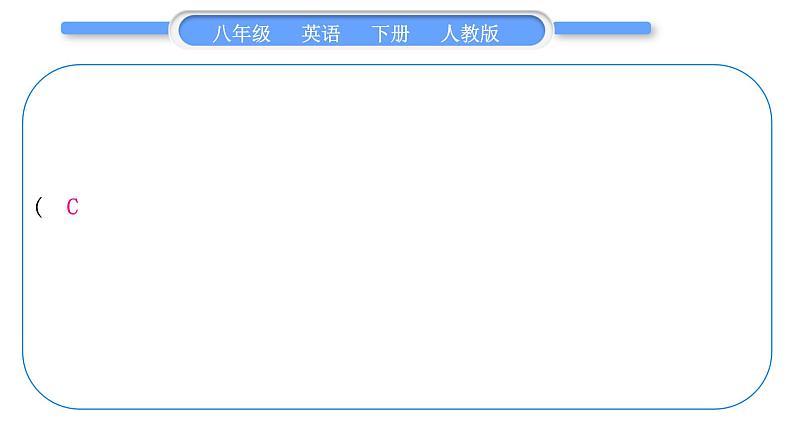 人教版八年级英语下Unit 6 An old man tried to move the mountains when the rainstorm came Section B 阅读能力提升习题课件07