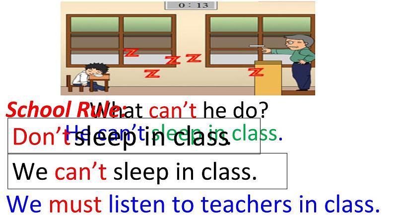 七下 Unit 4 Don 't eat in class. Section A 1a-2c 课件第6页